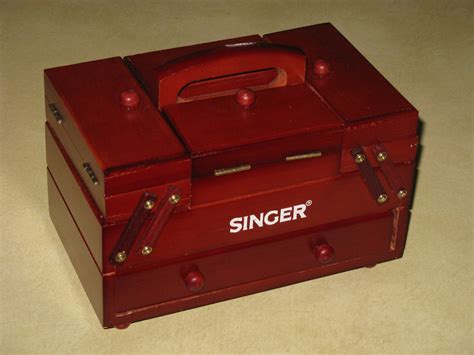 metal singer sewing box|singer sewing boxes wooden.